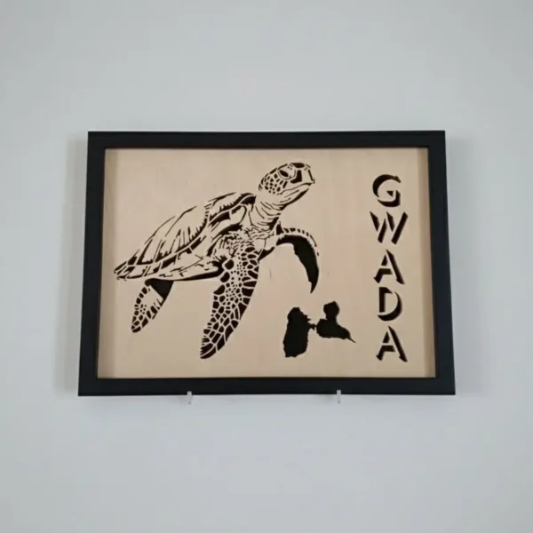 Deco bois tortue des Caraibe Gawda