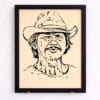 Portrait bois Charles Bronson