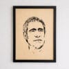 Portrait bois Gerard Lanvin
