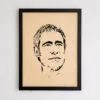 Portrait bois Gerard Lanvin
