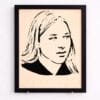 Portrait bois Helena Bailly