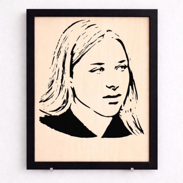 Portrait bois Helena Bailly