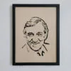 Portrait bois Lino Ventura