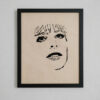 Portrait bois Mylene Farmer 2