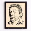 Portrait bois Serge Gainsbourg